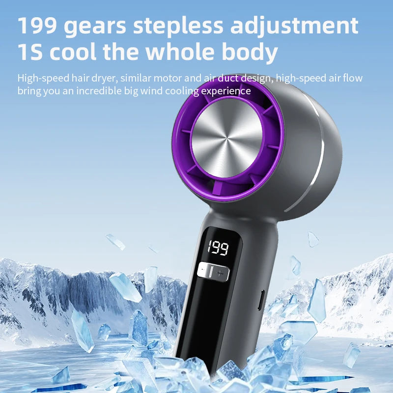 Portable Summer USB Rechargeable High-Speed Fan Electric Semiconductor Refrigeration for Outdoor Use for Hotels & RVs