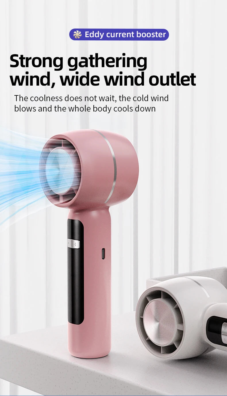 Portable Summer USB Rechargeable High-Speed Fan Electric Semiconductor Refrigeration for Outdoor Use for Hotels & RVs