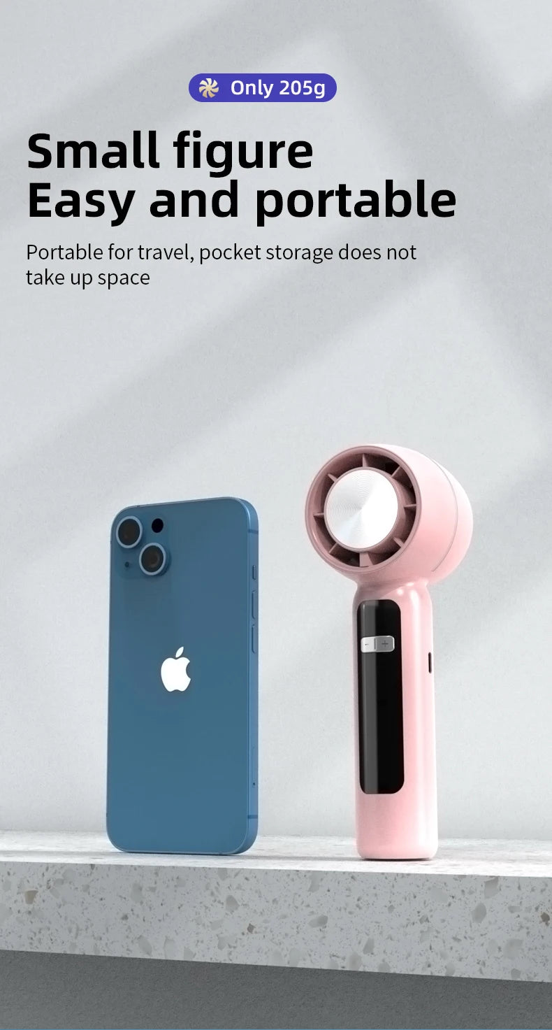 Portable Summer USB Rechargeable High-Speed Fan Electric Semiconductor Refrigeration for Outdoor Use for Hotels & RVs